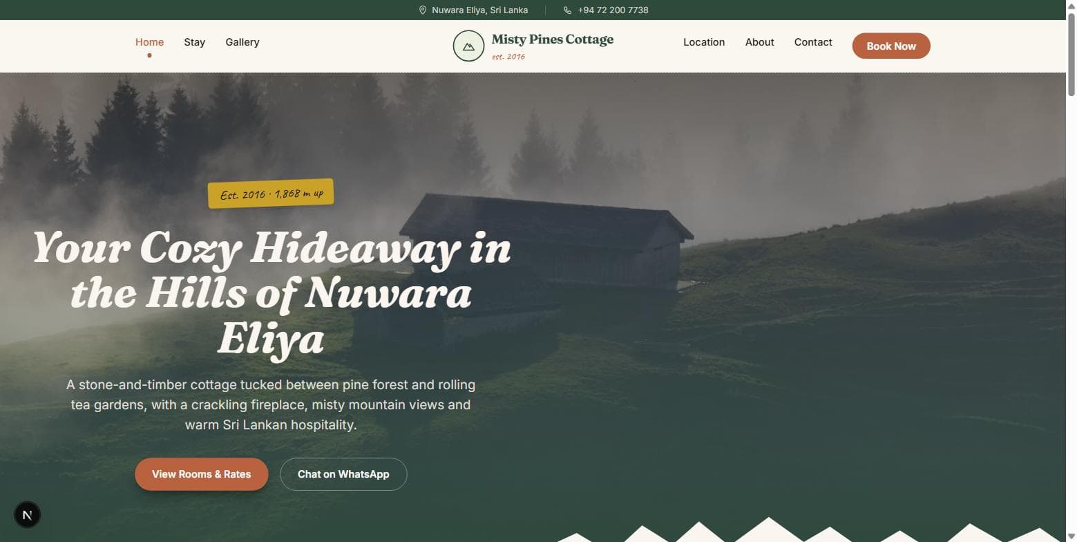 Cottage stay